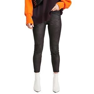 Free People Midnight Vegan Suede Leggings